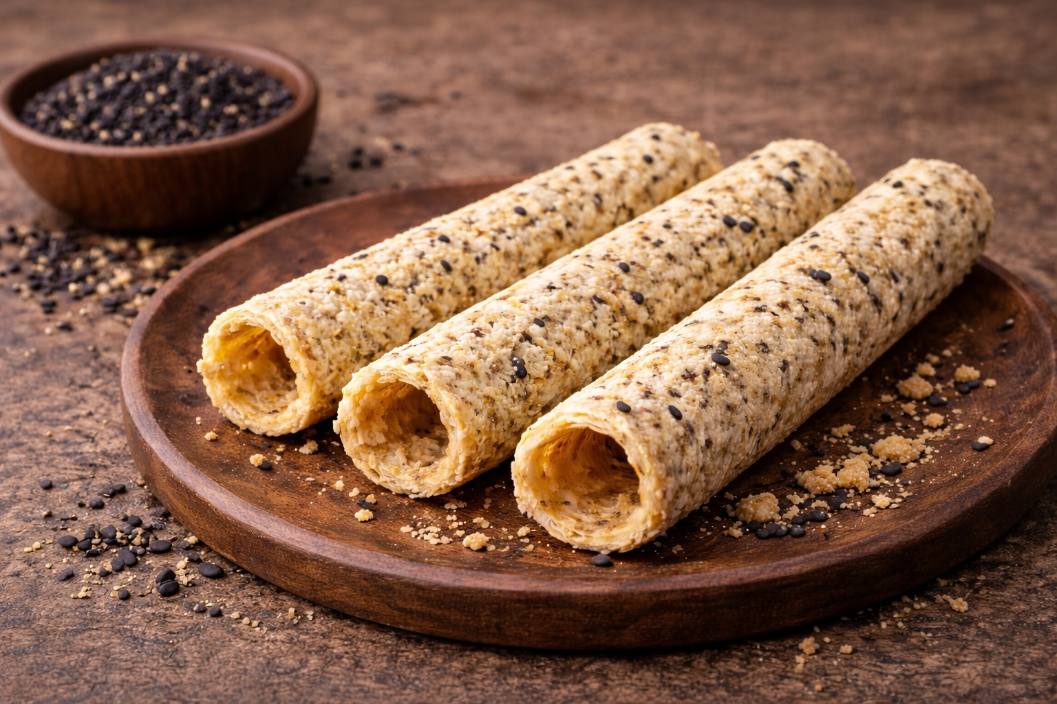 芝麻蛋捲產品照